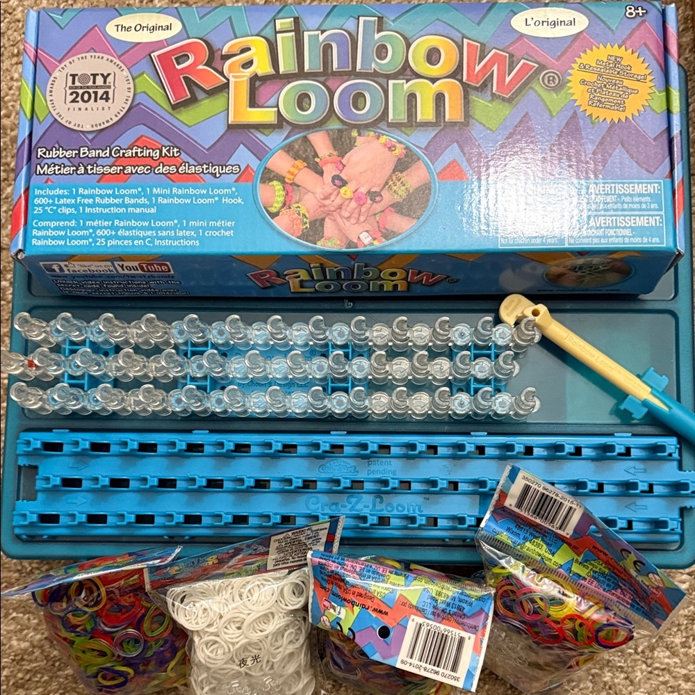Rainbow Loom Rubber Band Crafting Kit - Blue